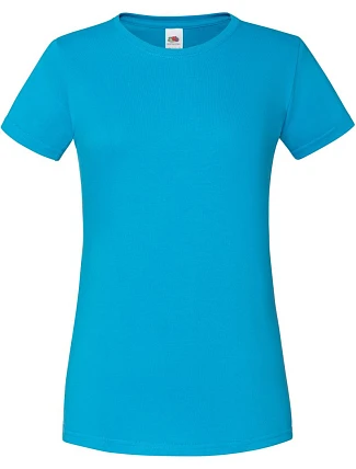 Fruit of the Loom Lady-Fit Iconic 150 T Dámske tričko 16.1432 azúrovomodré