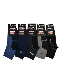 SADA 5 PÁROV PÁNSKYCH VZOROVANÝCH PONOŽIEK