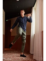 NEOBLU Owen LSL Men Pánske polo s dlhým rukávom z hrubého piké 24.4396 night blue