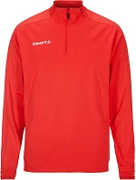 Craft Teamwear Evolve 2.0 Half Zip M Pánska tréningová bunda s 1/4 zipsom 82.4758 jasne červená