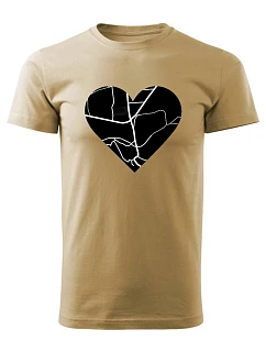 Personalizované pánské tričko s potiskem mapy 