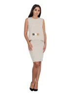 Dámske šaty - set M584 béžové - Figl