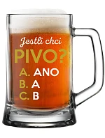 AK CHCEM PIVO? - pivný pohár 0,5 l AK CHCEM PIVO? - pivný pohár 0,5 l