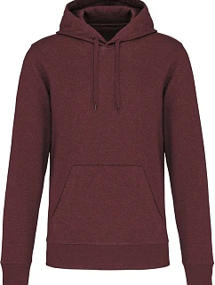 Kariban K 4027 Pánska ekologická mikina s kapucňou 20.4027 wine heather