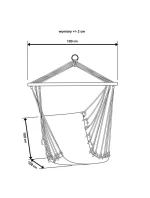 Brazílske hojdacie kreslo Royokamp 100x100 cm 1020259