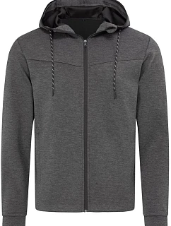 Stedman Scuba Jacket Men Pánska scuba bunda s kapucňou 05.5840 anthra heather