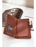 Portfel Damski Z Eko Skóry Brązowy Kalinessa