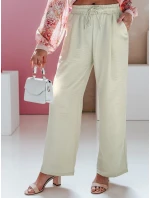 Dámske široké nohavice MILLIVIO khaki FashionStreet UY2661