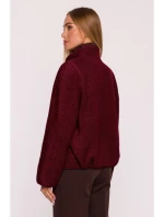 M885 Látkový kabát - bordová