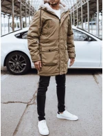 FashionStreet pánska tmavobéžová zimná bunda TX4592