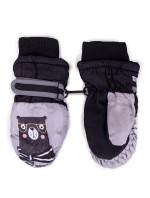 Yoclub Detské zimné lyžiarske rukavice REN-0222C-A110 Grey