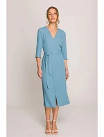 Šaty S396 tyrkysovo modré - Stylove