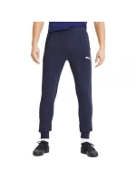 Pánske bavlnené tepláky Puma pohodlný športový štýl námornícka modrá Pánske bavlnené tepláky Puma pohodlný športový štýl námornícka modrá