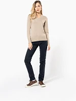 Kariban K 741 Dámske chino nohavice 20.K741 béžové