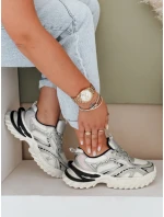 Dámske športové strieborné tenisky FashionStreet ZY1007