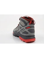 Aku pánska turistická členková obuv Rocket Gore-tex sivá červená