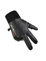 Pánske zateplené protišmykové rukavice na telefón - čierne