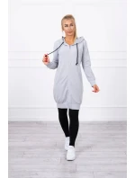 Mikina s kapucňou šedá