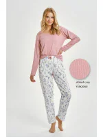 3456 DÁMSKE DLHÉ PYŽAMO CAROLINE M-XL