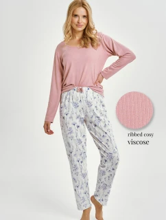 3456 DÁMSKE DLHÉ PYŽAMO CAROLINE M-XL