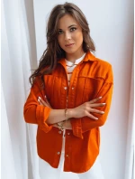 Dámska oranžová košeľová bunda CALIFORNICATION FashionStreet TY3523 Dámska oranžová košeľová bunda CALIFORNICATION FashionStreet TY3523