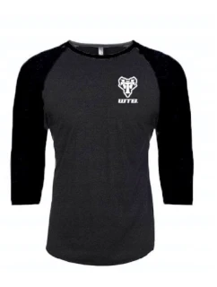 WTB Tričko RAGLAN 3/4 rukáv šedá čierna M