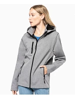 Kariban K 422 Unisex 3-vrstvová softshellová bunda s kapucňou 20.K422 tmavomodrá