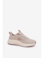 Buty Sportowe Sneakersy Damskie Big Star RR274A145 HI-POLY SYSTEM Beżowe