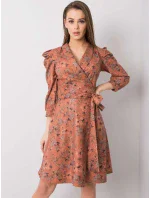 Šaty LK SK 508381.85P tmavo oranžová