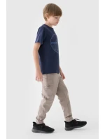 Spodnie Chłopięce Dresowe Joggery 4FJWAW24TTROM760-26S Szare