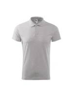 Polokošeľa Malfini Single J. M MLI-20203 svetlo šedá melanžová