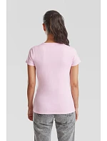 Fruit of the Loom Lady-Fit Valueweight V-Neck T Dámske tričko s výstrihom do V 16.1398 heather grey