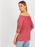 Dámska blúzka LK BZ 506188.32X tmavoružová - FPrice