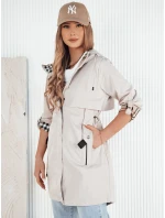Dámska prechodná bunda VERDU ecru FashionStreet TY4228 Dámska prechodná bunda VERDU ecru FashionStreet TY4228
