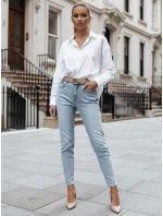 Dámske džínsové nohavice slim fit SPARKLI blue FashionStreet UY2488