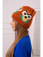 Dámska čiapka Ofelia K349 červená