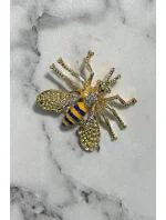 Brošňa včela A-2-21-9 nevädza modrá Brošňa včela A-2-21-9 nevädza modrá