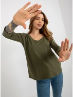 Blúzka EM BZ ES 21 609.10X khaki