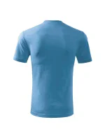 Základné tričko pre deti azúrovo modré