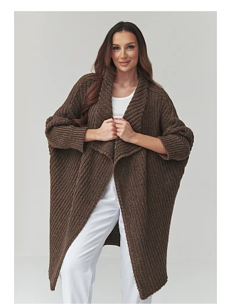 Zapínanie svetra model 226882 Makadamia