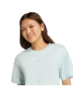 Dámske bavlnené tričko adidas Essentials Small Logo light blue JY4965 Dámske bavlnené tričko adidas Essentials Small Logo light blue JY4965