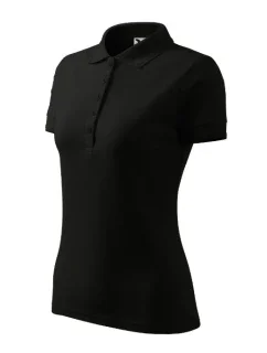 Dámska polokošeľa Pique čierna
