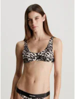 Dámska plavková podprsenka KWKW02489 0GM Leopard - Calvin Klein