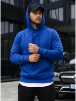 Pánska mikina s kapucňou modrá BX2392