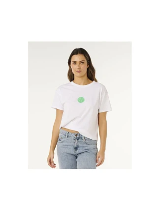 Dámske tričko RIP CURL Icons Of Surf Relaxed Tee, biele Dámske tričko RIP CURL Icons Of Surf Relaxed Tee, biele