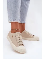 Materiałowe Trampki Damskie Big Star RR274767 Beżowe