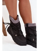 Dámské zimní boty na zip Lee Cooper LCJ-25-44-3930 Černé