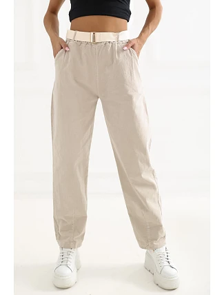 Šnúrové nohavice model 226459 Taliansko Moda