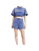 Mikina Crop top KW0KW01780-C8H - Calvin Klein