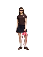 Dámske tričko Puma ESS Small No.1 Logo Tee(s), tmavo hnedé, 682373, 33